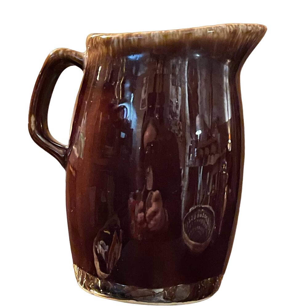 RARE FIND SMALL MEXICAN TERRA COTTA PITCHER SIGNED BY THE ARTIST ON BOTTOM